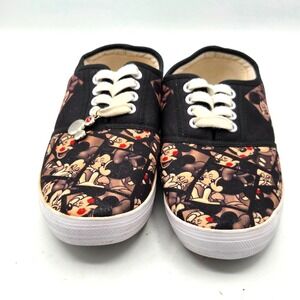 DISNEY Sneakers Minnie & Mickey KISSES Bradford Exchange Collectible Womens 7.5